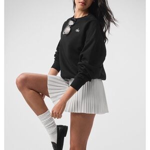 ALO Accolade Crew Neck Pullover - Black